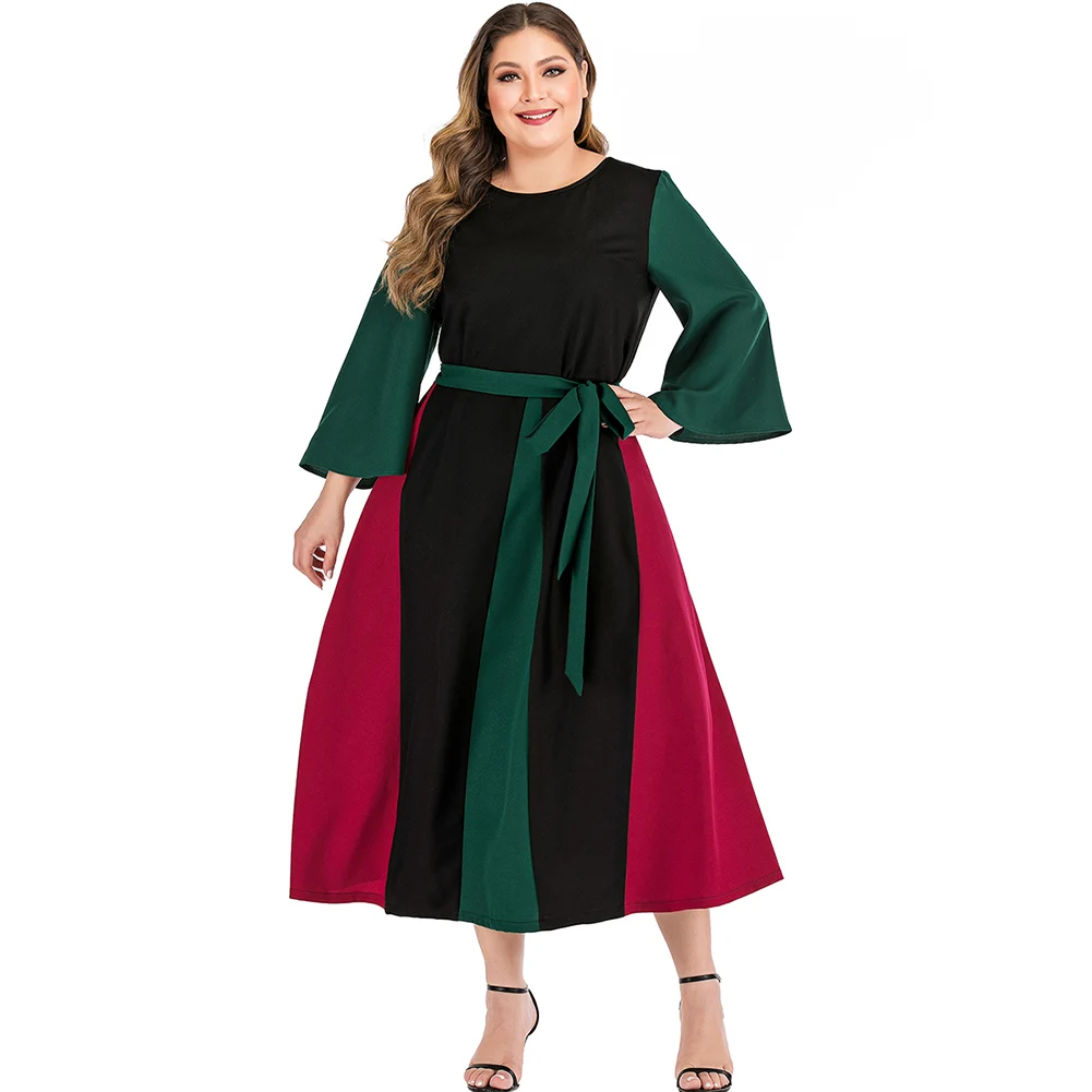 Женское платье макси с длинным рукавом Fadzeco повседневное свободное вечернее