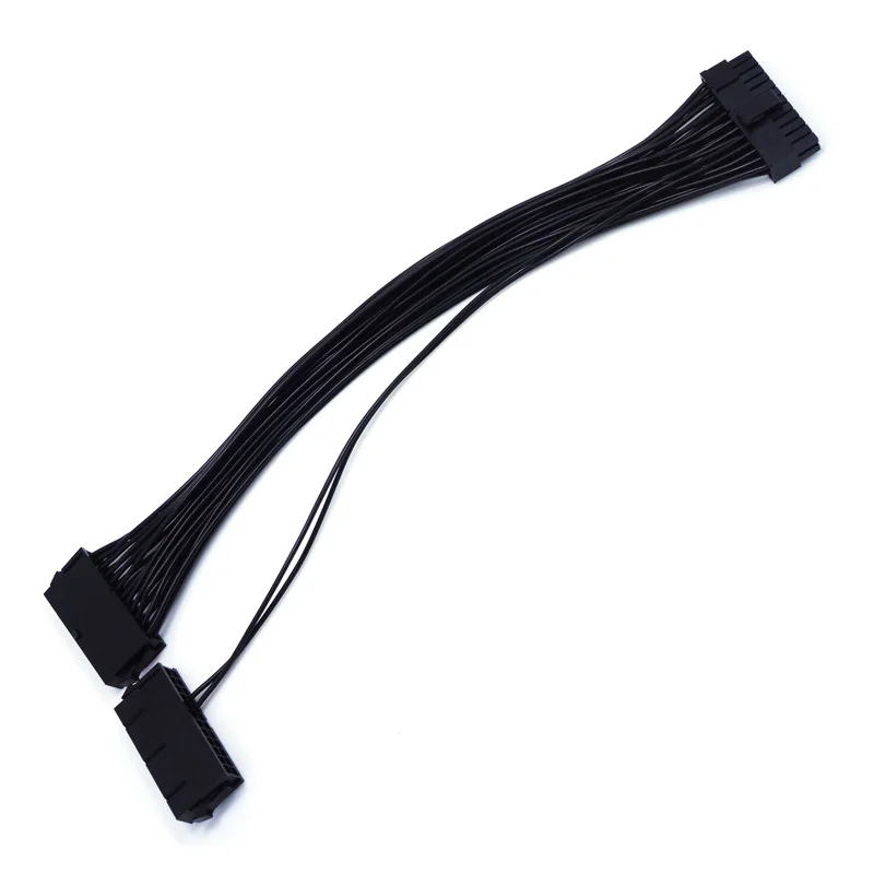 ATX 24Pin 2 двойной блок питания Шнур адаптер материнской платы Соединительный