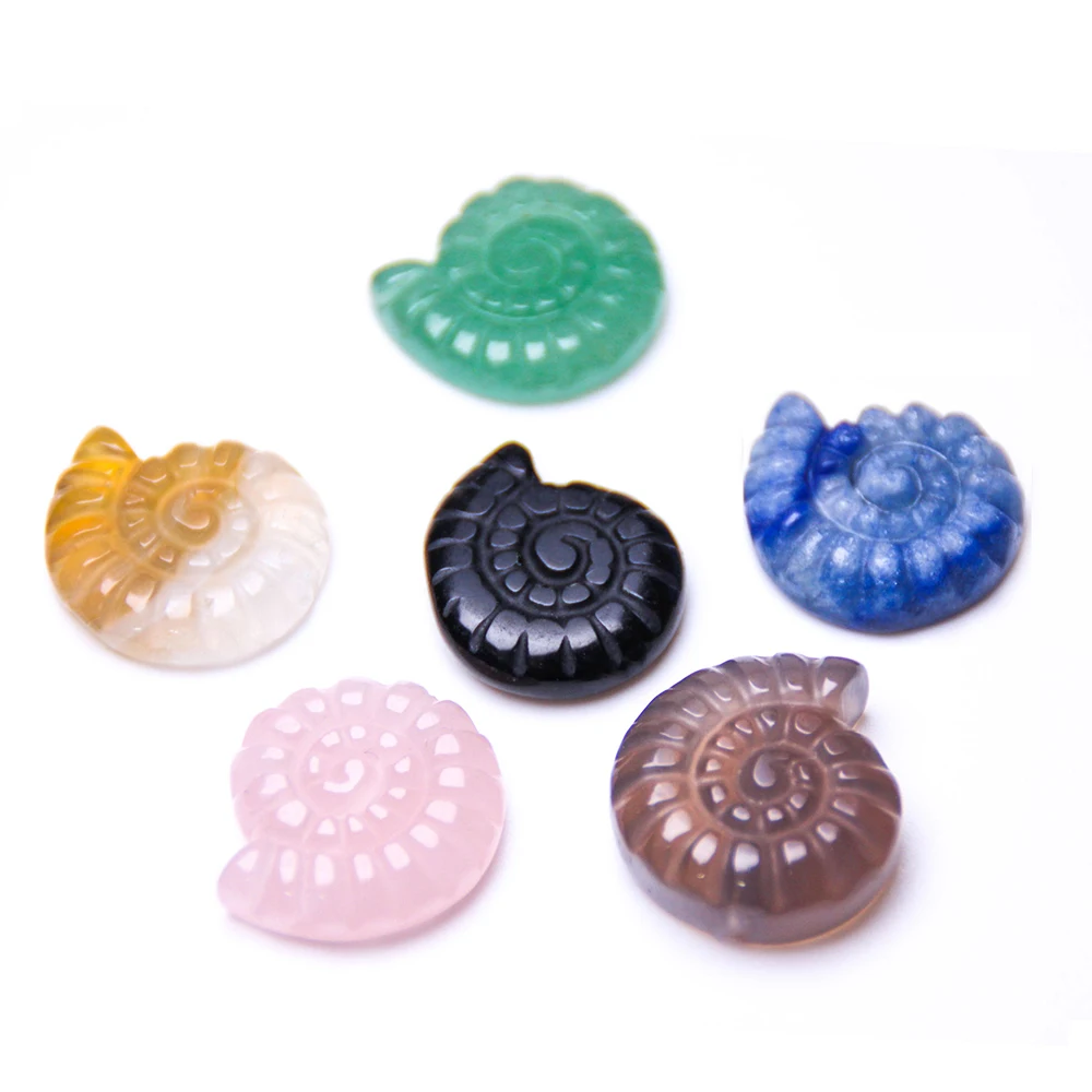 

Натуральный кварцевый кристалл резной кулон ракушка кристалл драгоценный камень раковины ожерелье целебный кристалл камень очарование же...