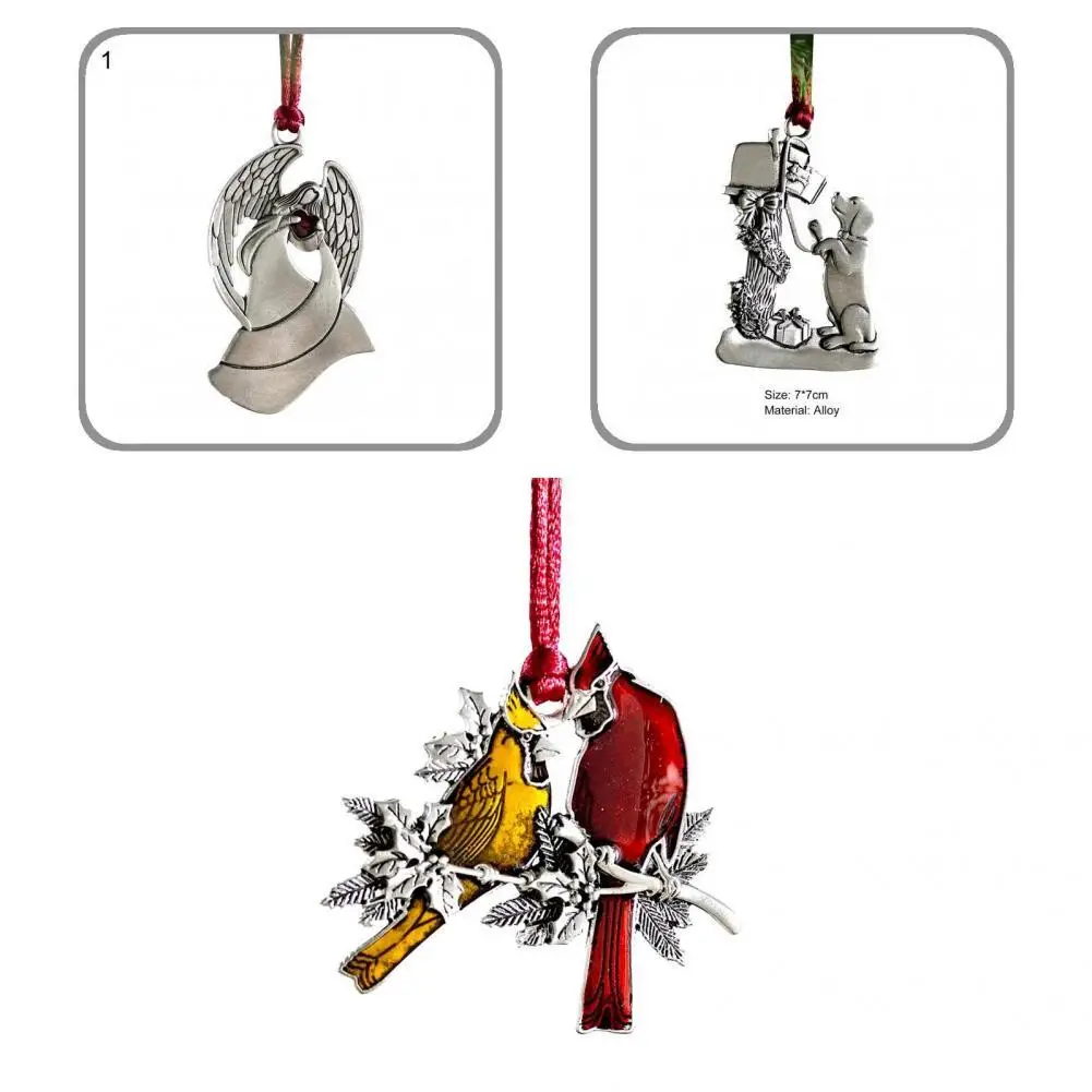 

Beauty Eye-catching Xmas Themed Pattern Easy to Install Hanging Pendant Christmas Tree Pendant Christmas Tree Ornament