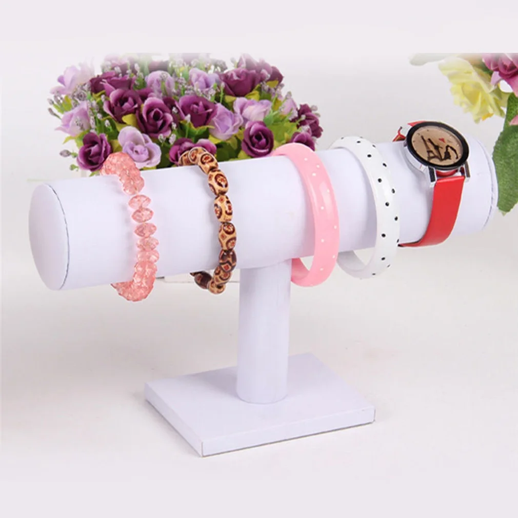 Бархатная и кожаная стойка для ювелирных изделий браслет часы ожерелье