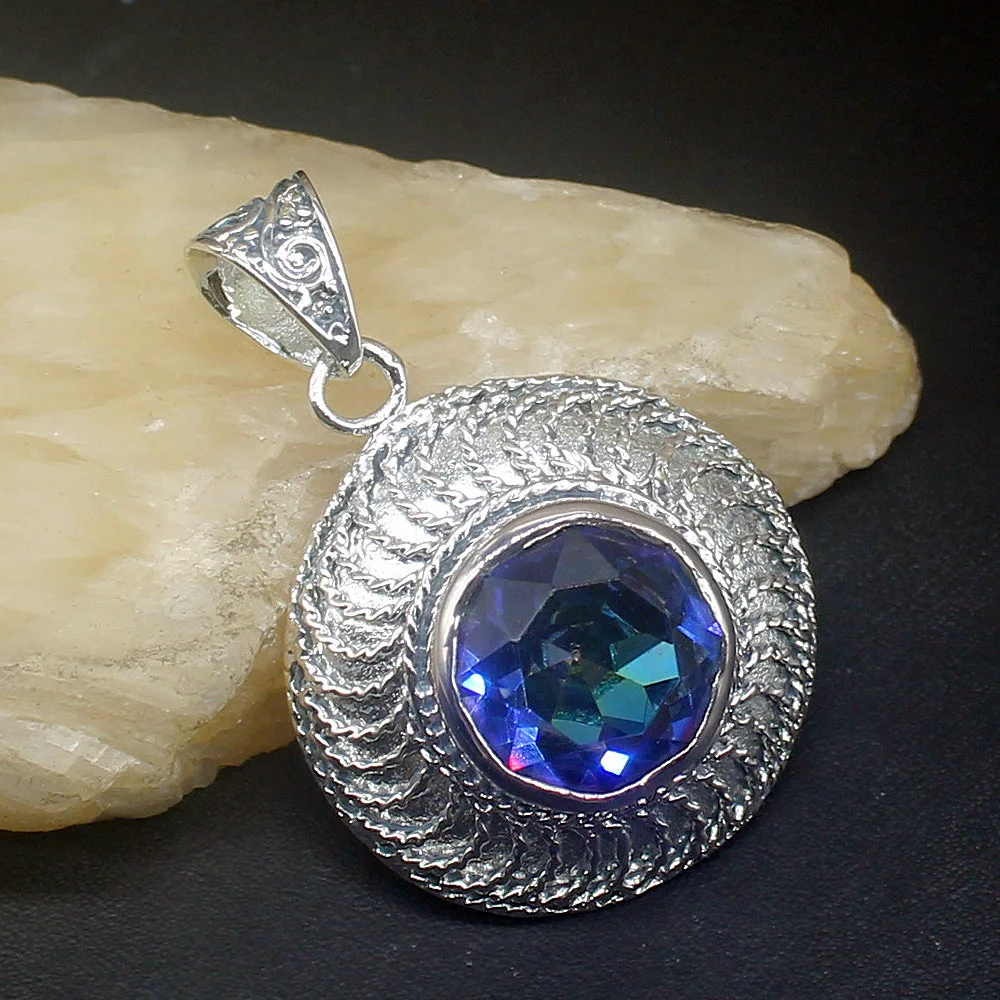 Gemstonefactory ювелирные изделия большая акция серебро 925 пробы античный круглый