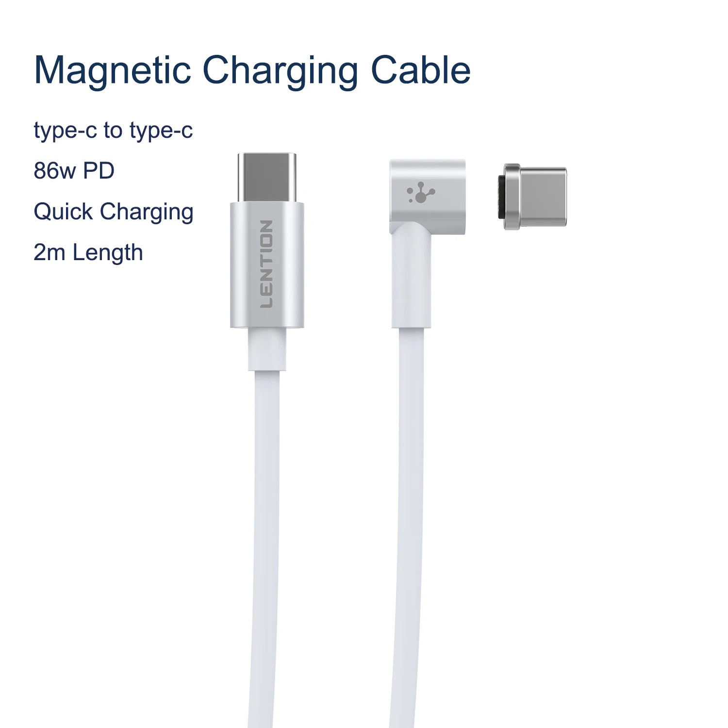 Кабель USB C на Type магнитный 86 Вт 2 м|Кабели для мобильных телефонов| |