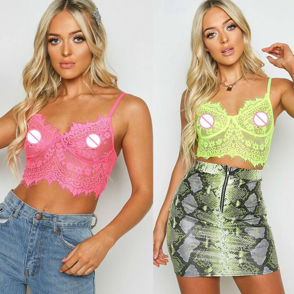 Хит 2019 женские сексуальные цветочные кружева обтягивающие короткие лифчики