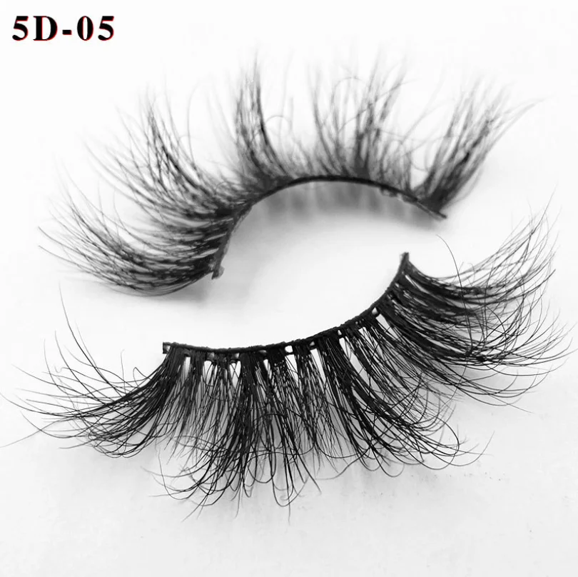 

25 mm lashes Long 100% Mink Hair False Eyelashes 6D Thick Cross Wispy Fluffy Lashes Extension Dramatic Eyelash Makeup Tools