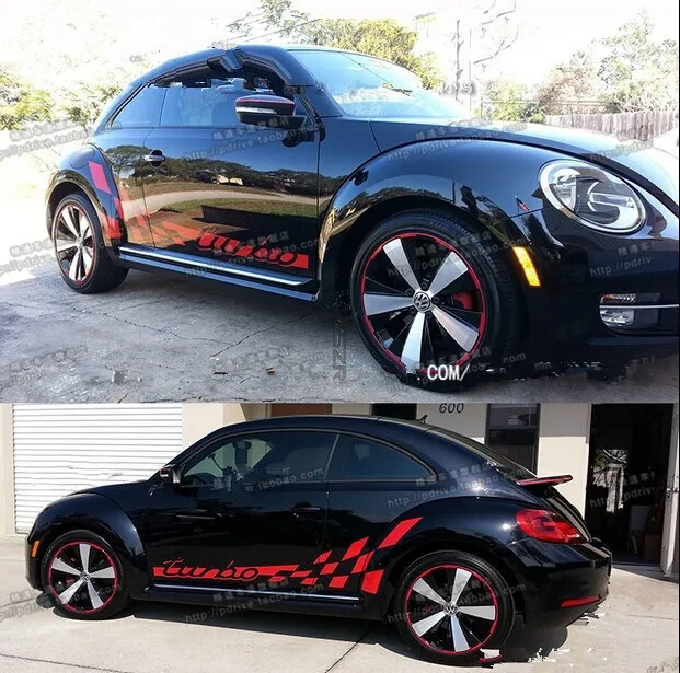 Новое поступление популярные турбо слова модные клетчатые наклейки для кузова