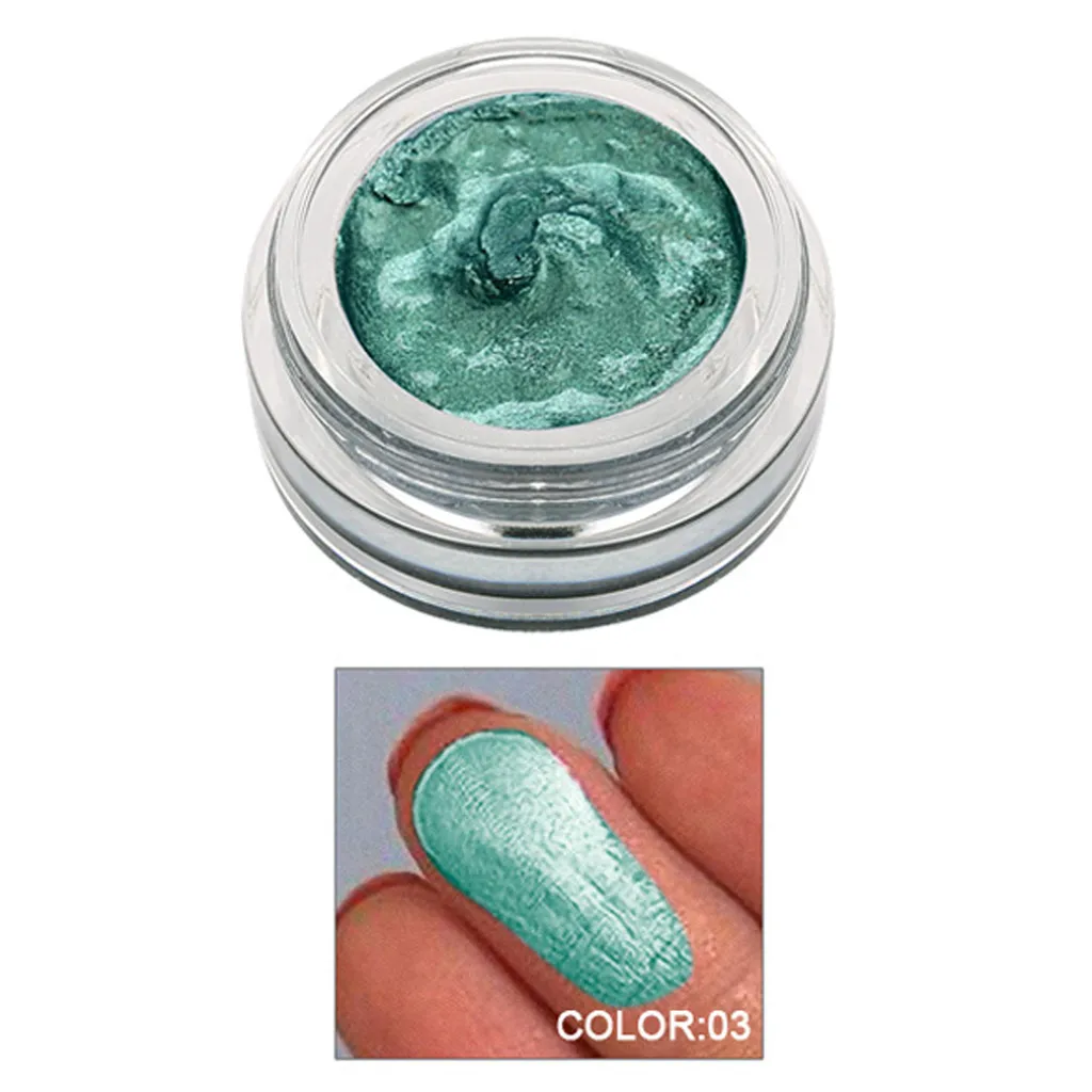 3 14 Colors Jelly Shimmer Glitter Eyeshadow Cream Highlighter Glow Metallic Chunky Eye Glitter FestivalParty Make Up Palette#YH - Цвет: 3