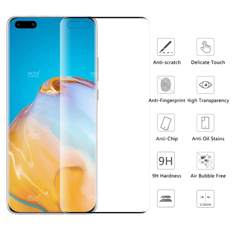 Защитное стекло 2 в 1 для huawei p40 pro lite Защитная пленка экрана камеры huwei p 40 plus light 40pro +