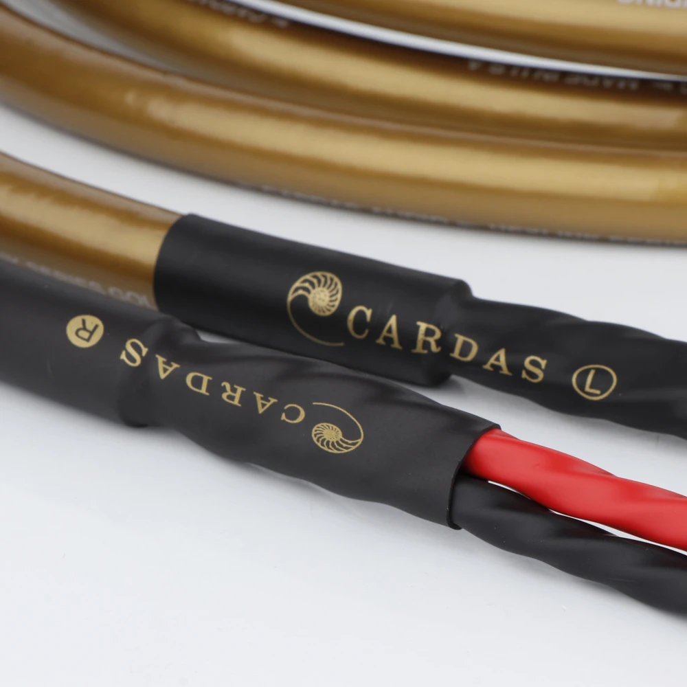 Пара медных кабелей для динамиков Hexlink Gold Five 5-C OCC HiFi высококачественный медный