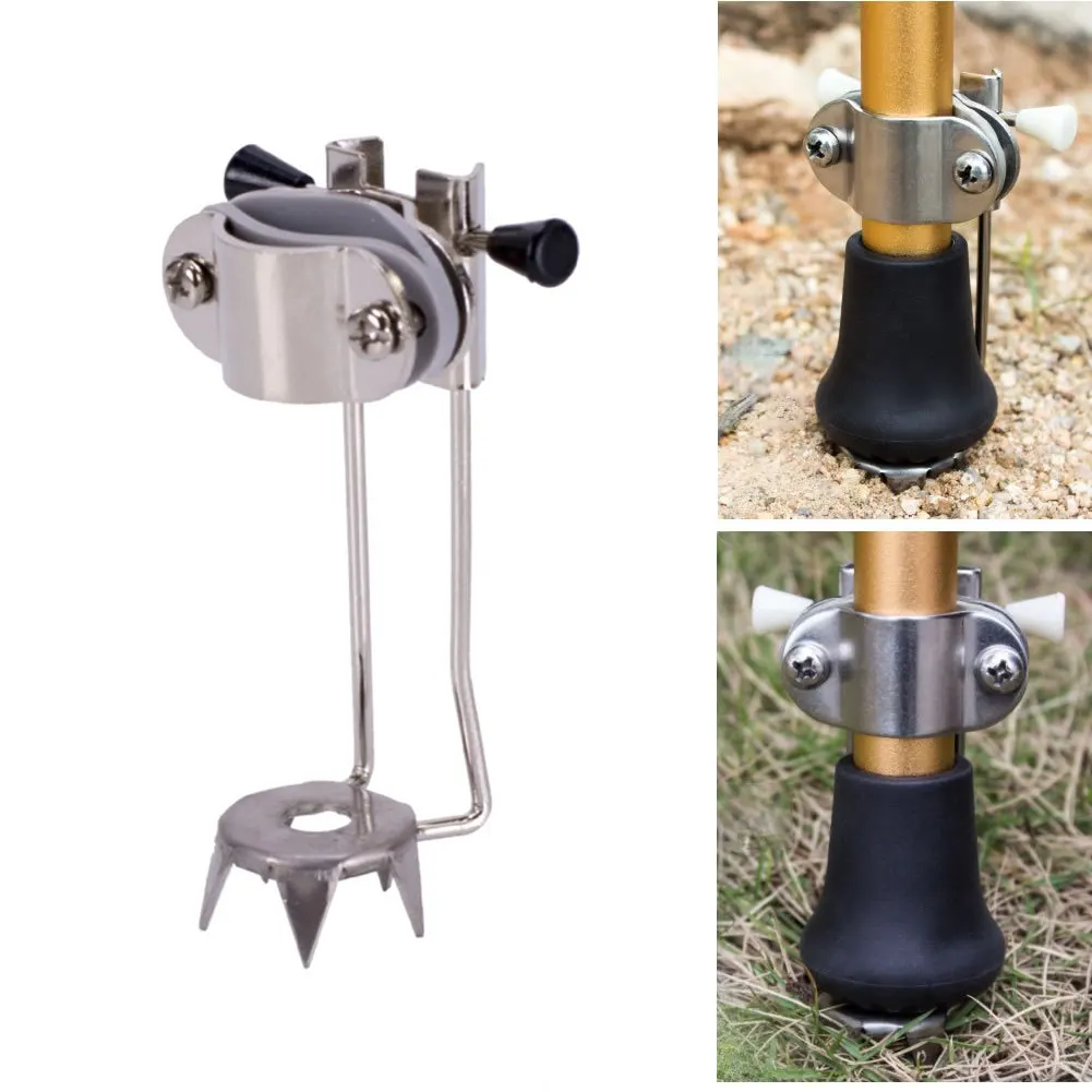 

1PC Trekking Pole Cane Tips Crampon Stick Climbing Ice Snow Non Slip Walking Claw Winter Outdoor Hiking Grip Crutches Ice Claw