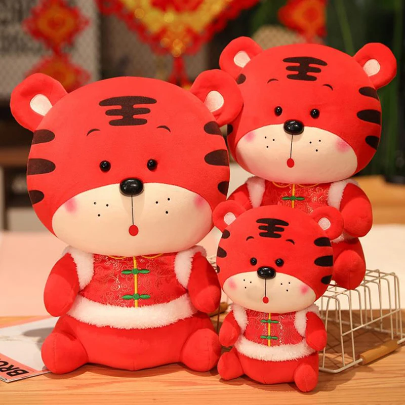 

2022 New Year Tiger Mascot Zodiac Tiger Tang Costume Tiger Plush Toy Christmas