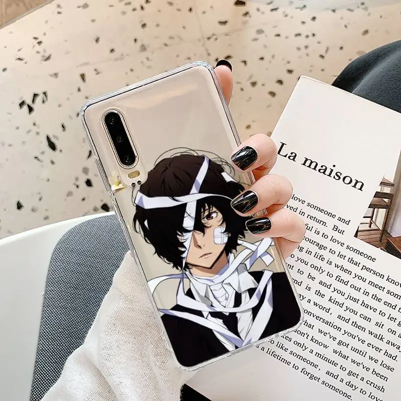 

Bungo Stray Dogs Phone Cases Transparent for Samsung A71 S9 10 20 HUAWEI p30 40 honor 10i 8x xiaomi note 8 Pro 10t 11