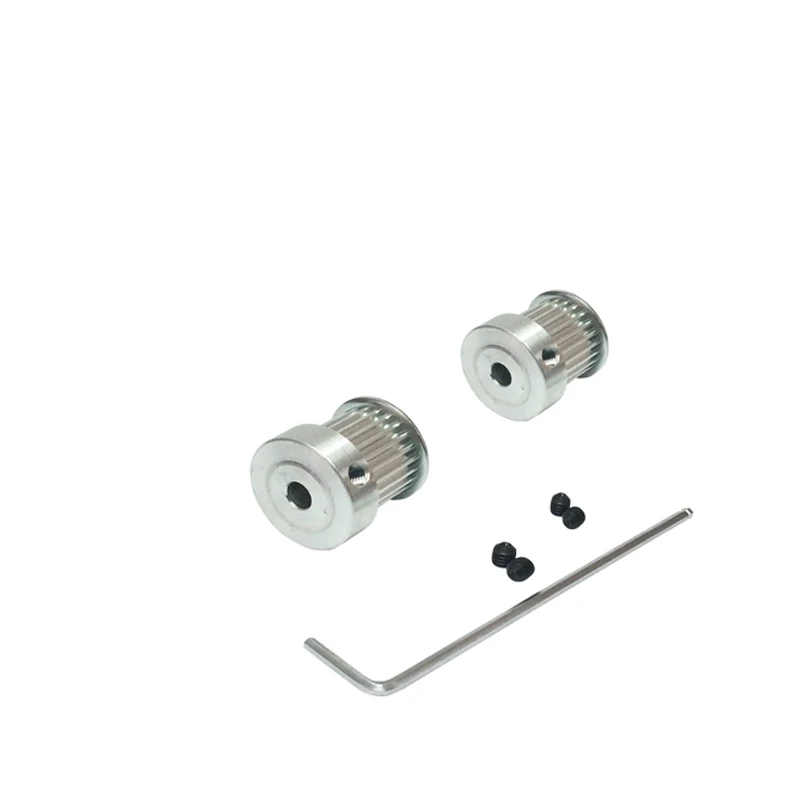 

22 Teeth Timing Belt Pulley 6/8mm Bore Size 16mm Width Electric Motor Pulley HTD 3M for CNC Machines Fit HTM 3M Timing Belt