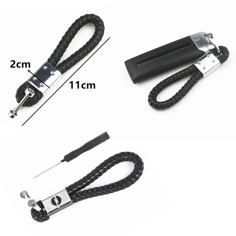 Автомобильный Стайлинг 3D металлический Плетеный веревочный брелок для Audi A1 A3 8P A4