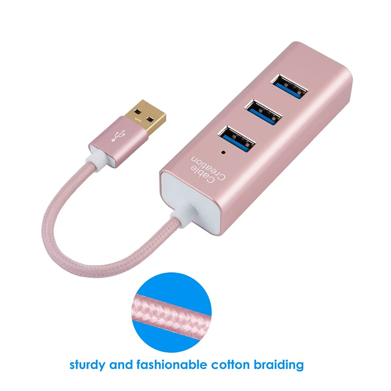 Высокоскоростной 4-портовый концентратор данных USB 3 0 совместимый с MacBook Mac Pro/Mini iMac