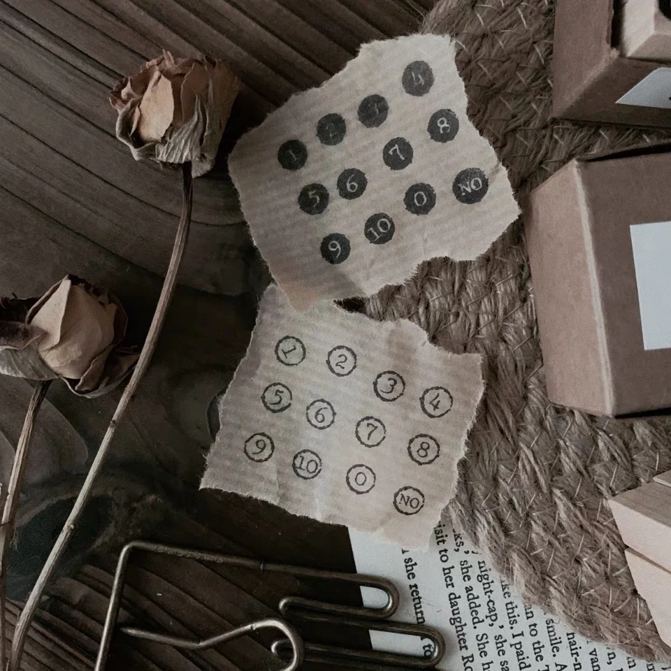 Винтажные цифры ежедневник фотоальбом для рукоделия скрапбукинга открыток