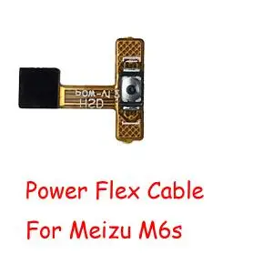 For Meizu M6s Power Кнопка включения/выключения кнопки громкости гибкий кабель лента для Meizu M2 M3 M3s M5 M6 M5s Pro 6 M6S X8 Note 8 15 15 Plus 16 16 Ремонт - Цвет: For Meizu M6s Power