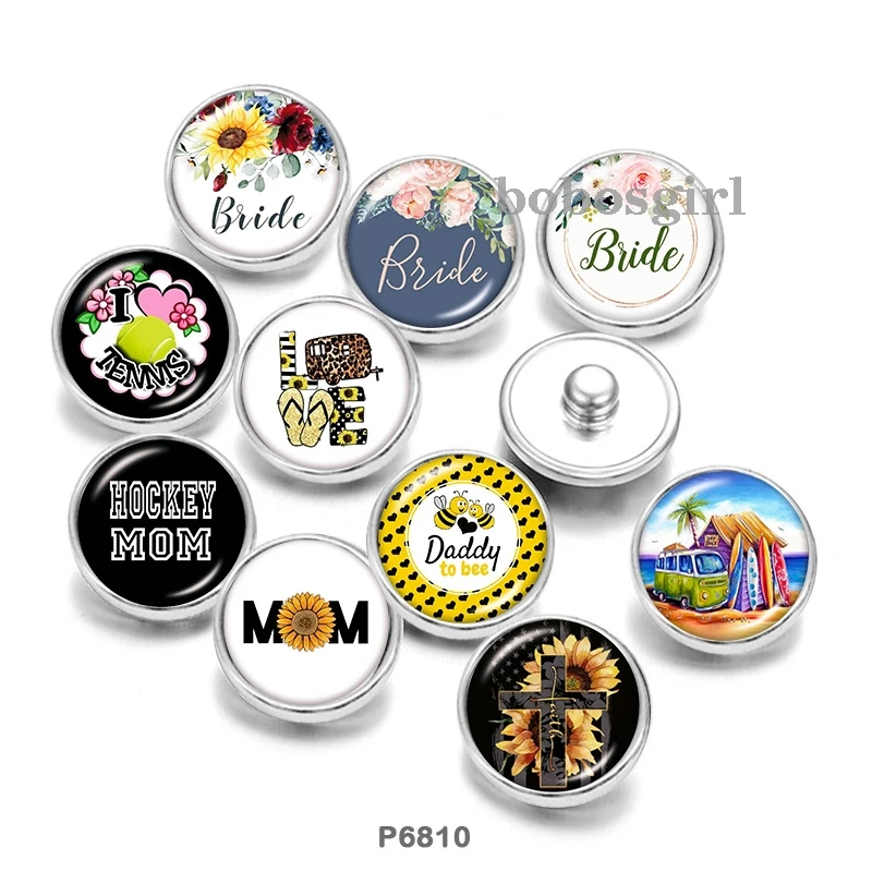 

Birde mom 12mm18mm 20mm Snap button jewelry DIY Bracelet Round photo glass cabochons P6810
