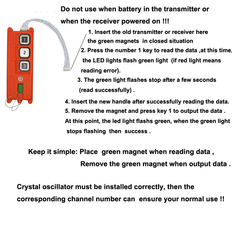 Редактор копирования промышленной дистанционной программы F21/F23/F24 Crane программа