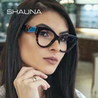 Женские очки для чтения SHAUNA, разноцветные очки в оправе с защитой UV400