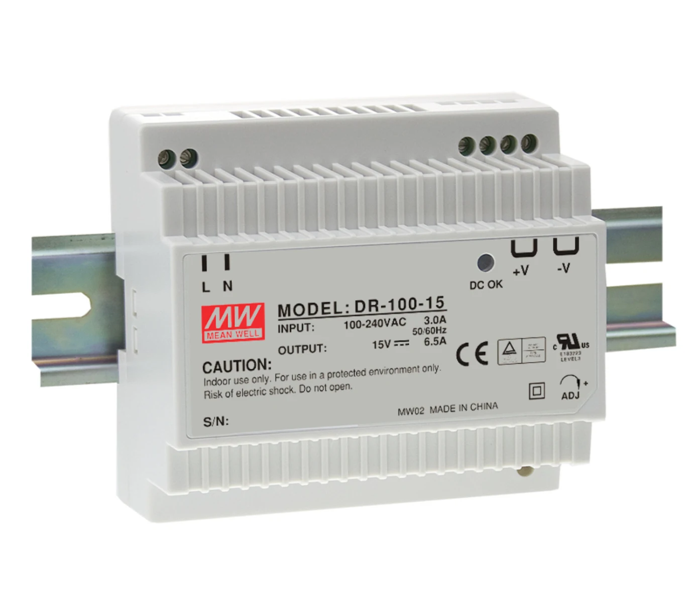 (Только 11 11) MEAN WELL DR-100-24 (5 шт.) 24V 4.2A meanwell DR-100 100 8 W одиночный выход промышленный