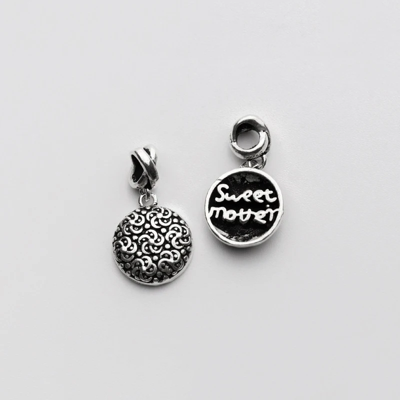 

MEETSOFT 100% Sterling Silver Mother's Day Gift DIY Necklace Charm Sweet Mother Special Of Handmade Jewelry Making Findings