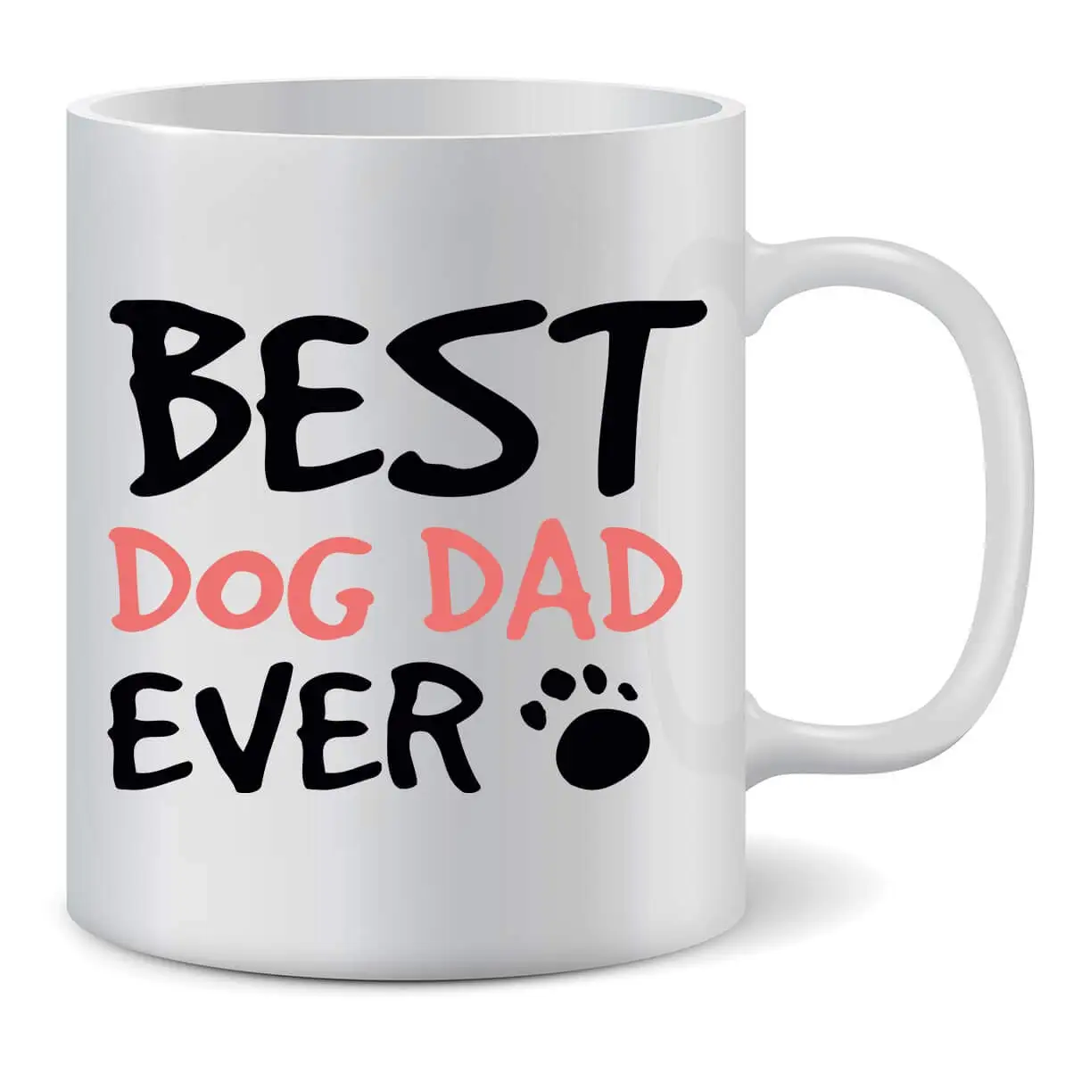 Забавная кофейная кружка Best Dog Dad Ever 11 унций | Дом и сад