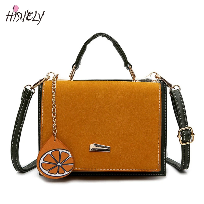 Фрукты Лимон арбуз кисточки Маленькая женская сумка через плечо