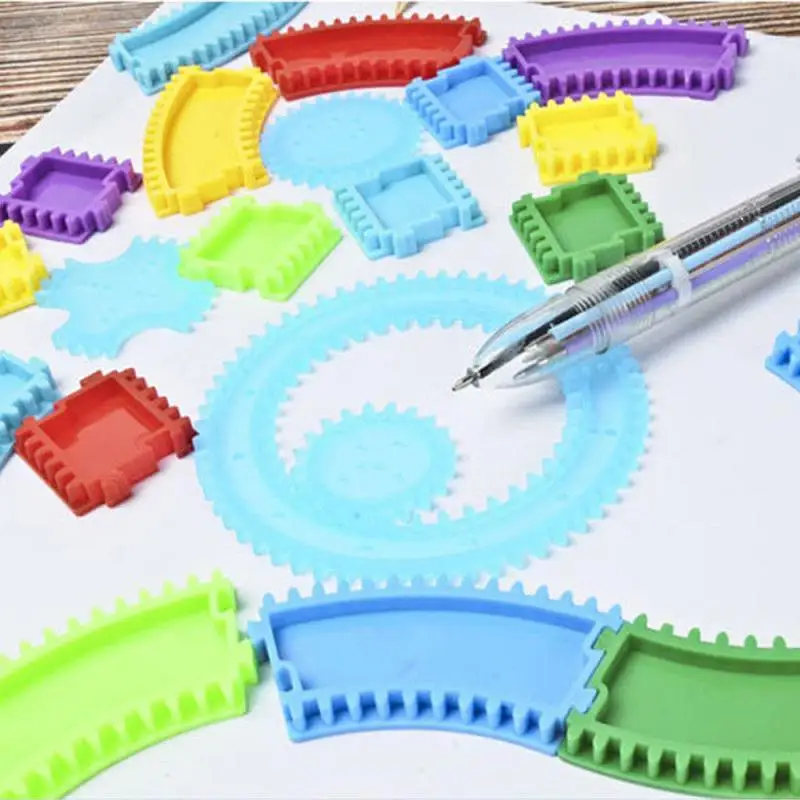 

32pcs Original Spirograph Design Tin Draw Drawing Kids Art Craft Create Toy UK% Children's Track Drawing Set