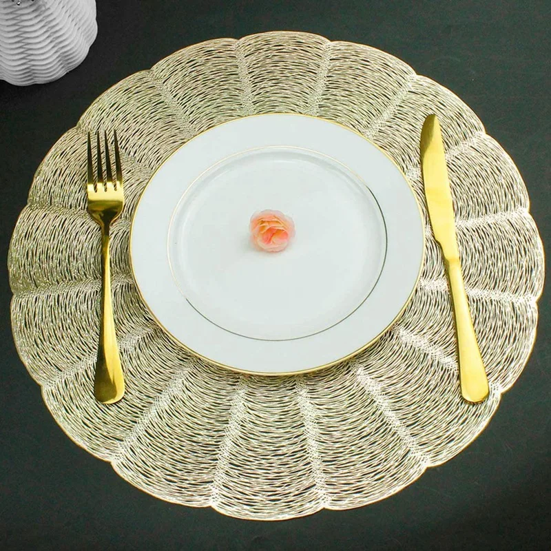 Круглый Настольный коврик скандинавский нескользящий для обеденного стола с