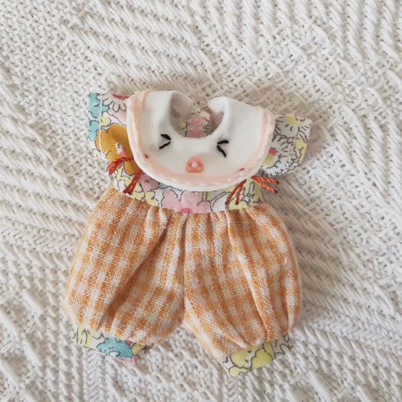 

Ob11 baby clothes pig face floral plaid small fresh jumpsuit doll clothes doll accessories toys