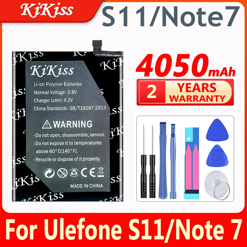 

KiKiss 4050mAh Battery for Ulefone S11 / for Ulefone Note 7 Note7 Mobile Phone Replacement Batteries