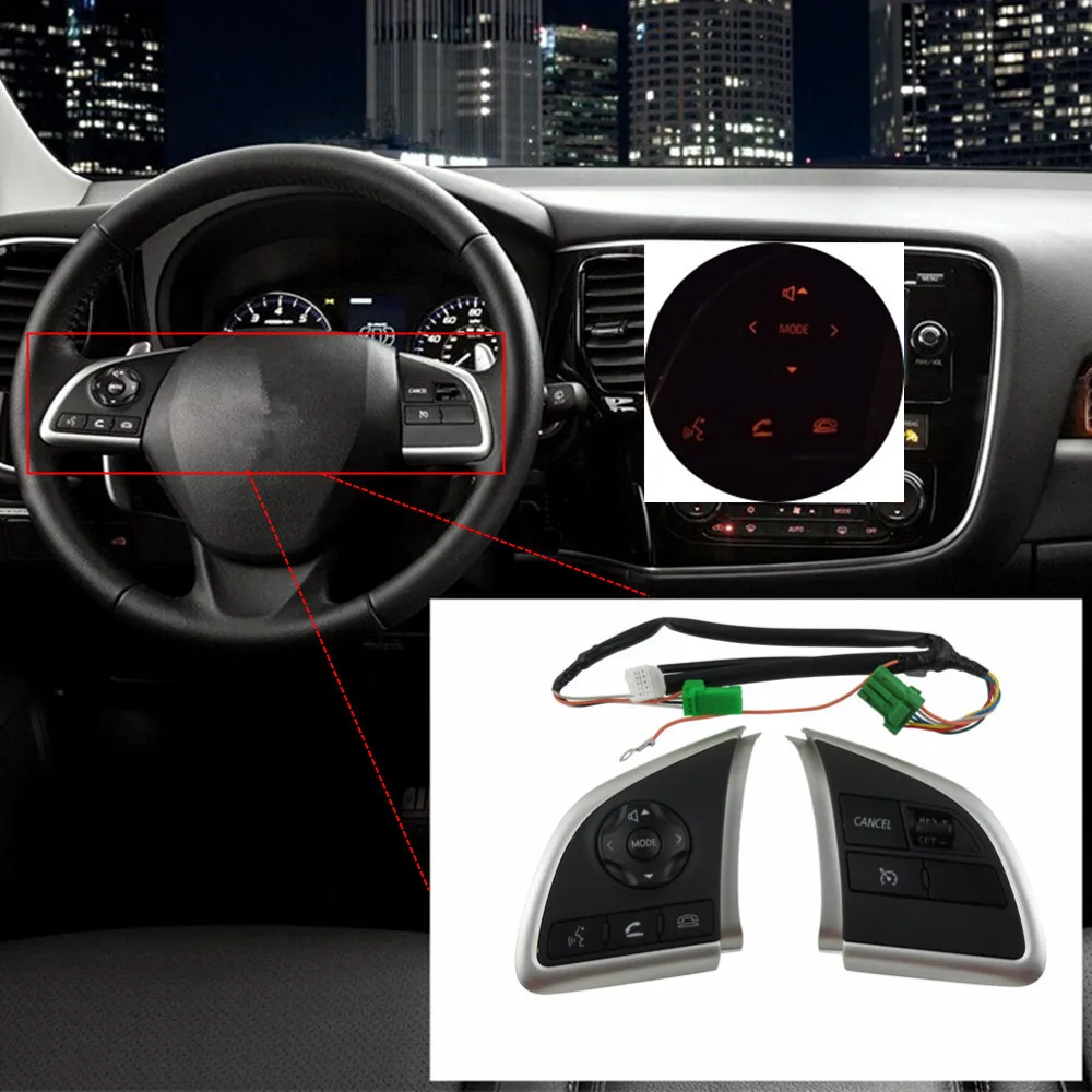 Для Mitsubishi Outlander 13-15- Xpander Круизный переключатель управления рулем кнопка переключения громкости звука
