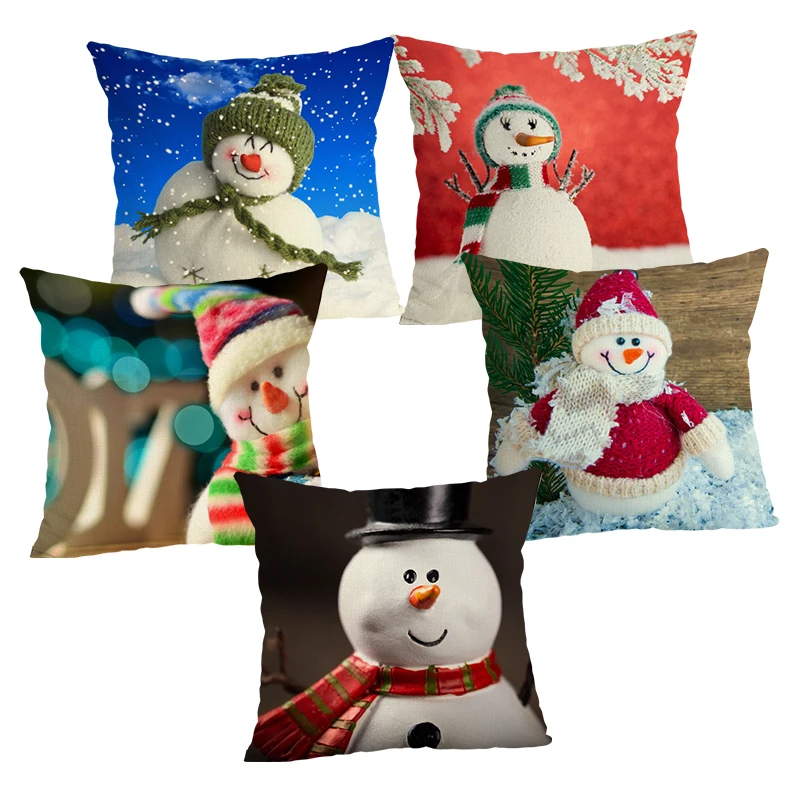 Снеговик серии накидки на подушки украшения дома размером 45*45 декоративная