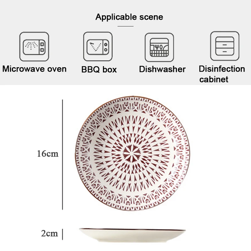 6 дюймов Керамика гарниров хлеб Тарелка десертная тарелка для фруктов Закрытый