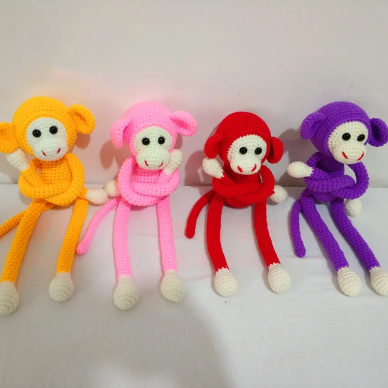 1 шт. обезьяна ручной работы детские мягкие плюшевые животные игрушки куклы милые