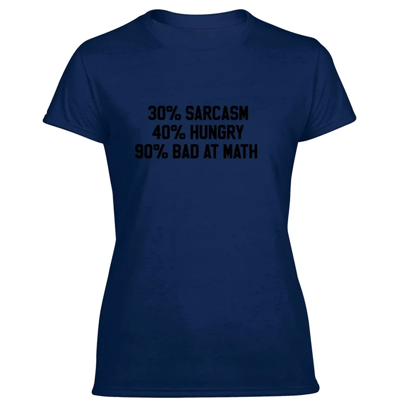 

Vintage 40% Sarcasm 40% Hungry 90% Bad At Math T Shirt For Mens Comics Tee Shirt Man Short-Sleeve Cotton Top Tee