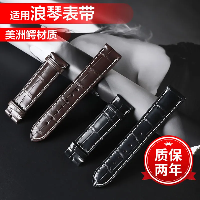 

2021 Handmade Crocodile Skin Watch Band 12MM 13MM 15MM 18MM 19MM 20MM 21MM 22MM Alligator Strap Men Custom Genuine Leather Belt