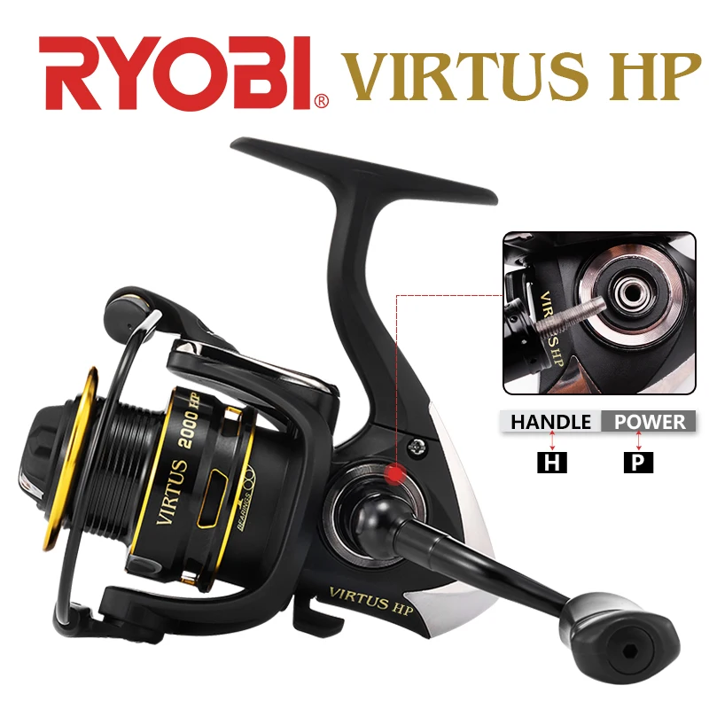 

RYOBI VIRTUS HP спиннинг рыболовная Reels2000/3000/4000/6000/8000 4 + 1BB 5,0: 1/5.1:1 Шестерни Максимальный коэффициент сопротивления, для детей 6-10 кг Япония катушка Carretilha