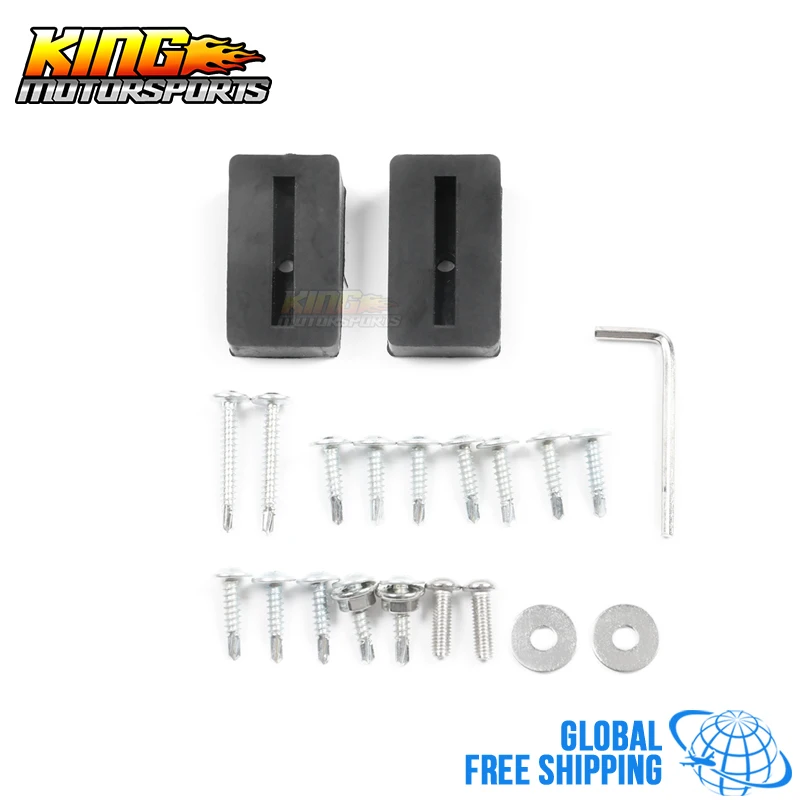 

Universal Car Front Bumper Protector Body Splitter Spoiler Lip Gloss Black 3PC Global Free Shipping Worldwide