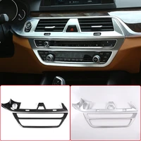 for bmw 5 series g30 2018 2021lhd car center console air conditioning outlet cd panel cover decoration sticker trim accessories
