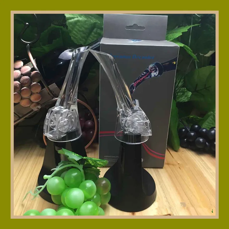 Wine Plastic Pourer Acrylic Mini Decanter Red Wine Aerator Magic Decanter Red Wine Barware Wine Separator Bar Supplies AT124