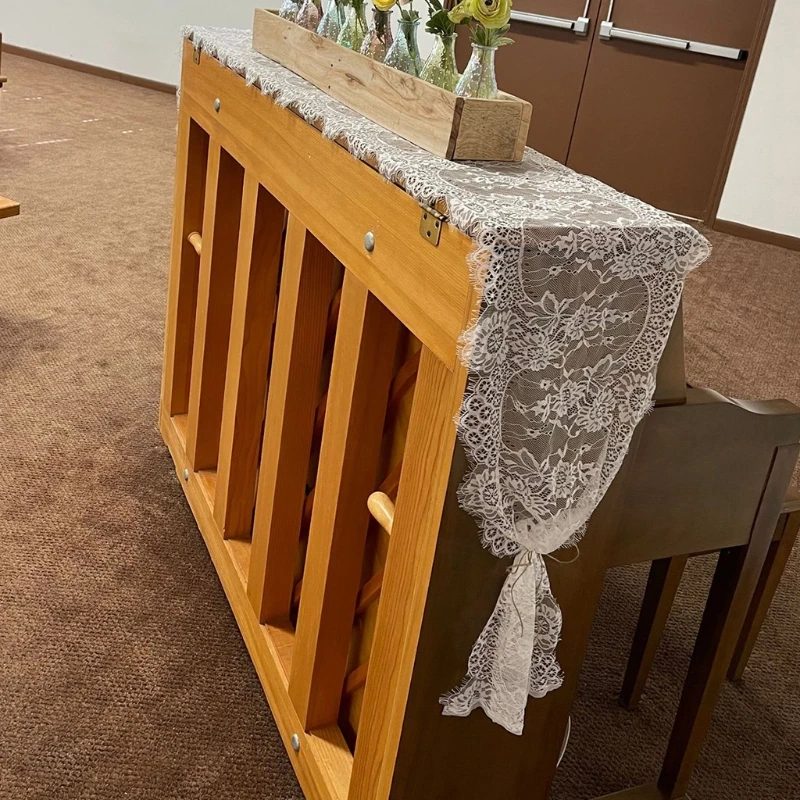 French Style Eyelash Lace Table Runner Overlay Embroidery Floral Sheer Rustic Tablecloth Cover Chair Sash Vintage Bridal Shower | Дом и сад