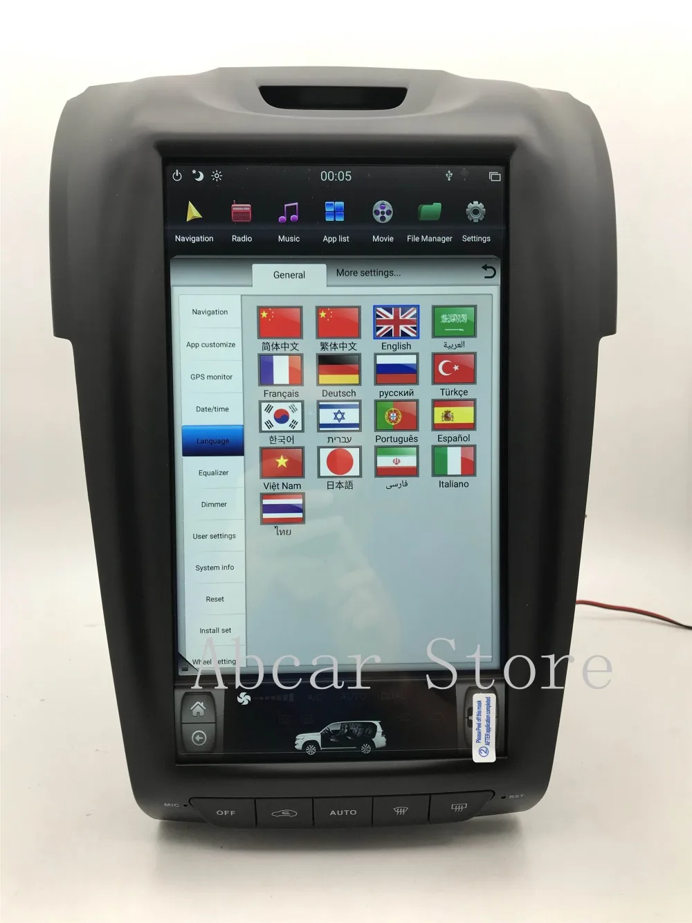 12,1 ''Tesla стиль Android 8,1 автомобильный dvd-плеер gps навигация для ISUZU D'MAX DMAX MUX 2012- стерео радио ips Chevrolet S10