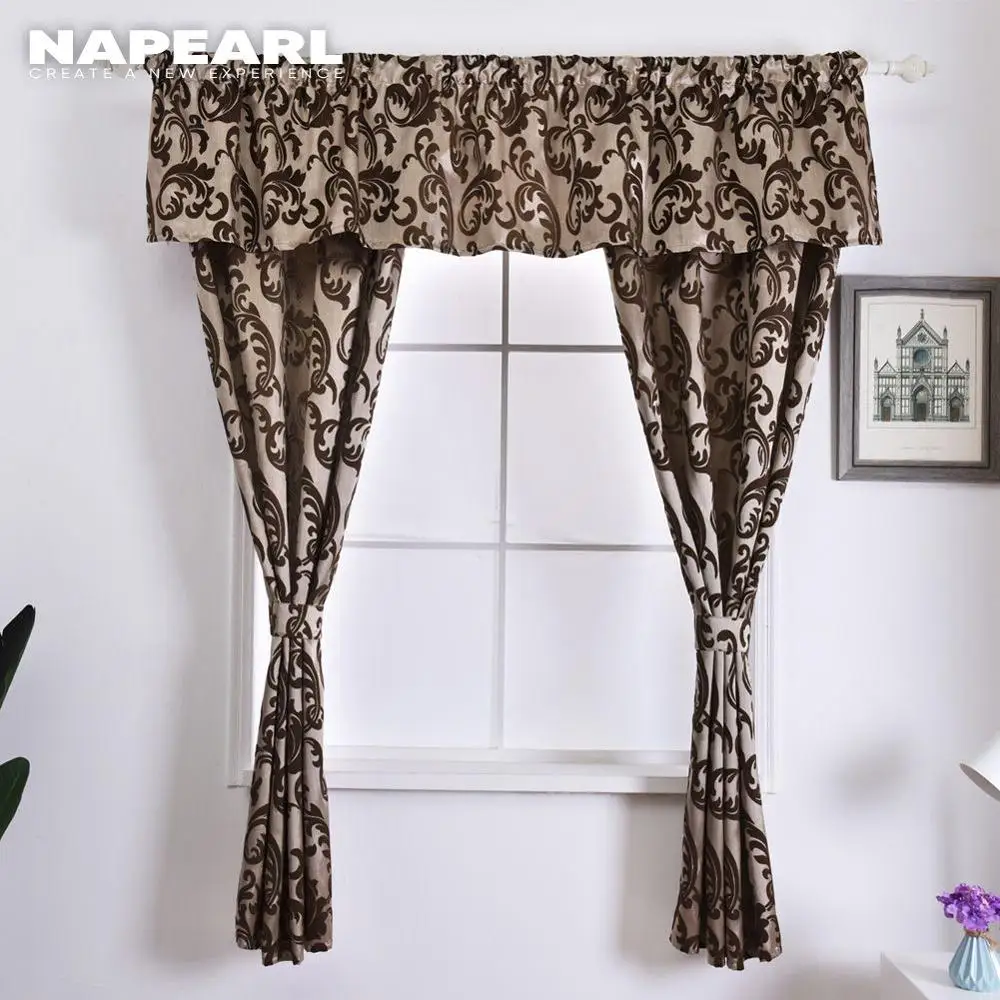 Простая декоративная кухонная занавеска NAPEARL изготовленная швейная драпировка