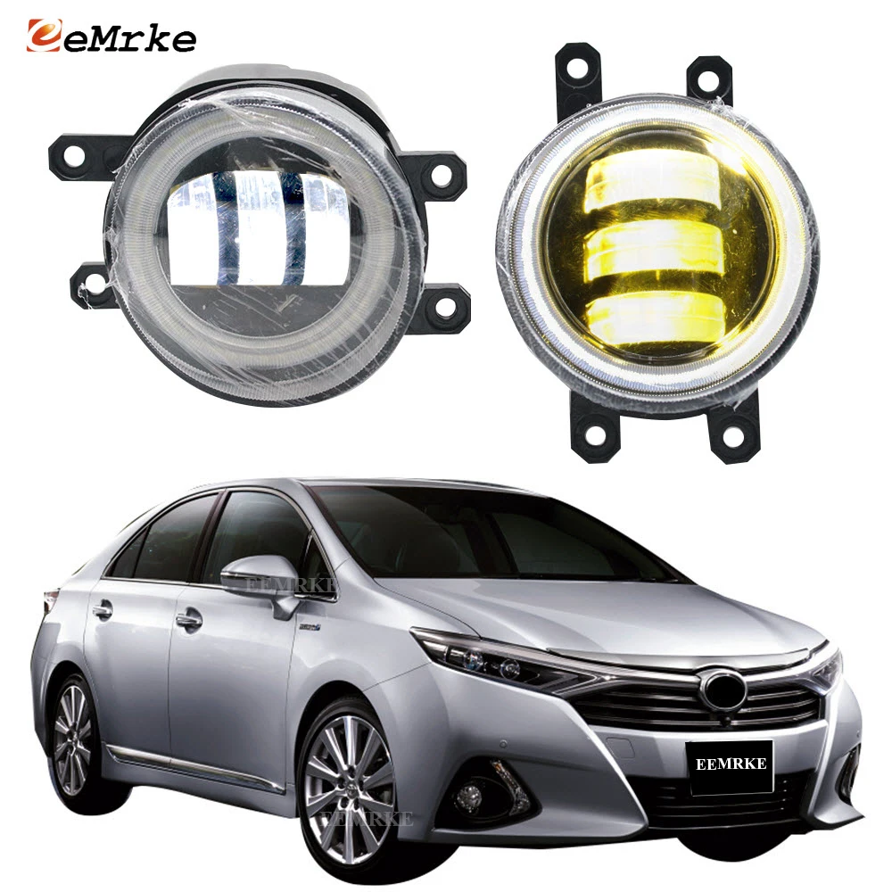 2 Pcs Ангел глаз светодиодный LED DRL Дневной свет анти противотуманные фары для Toyota Sai