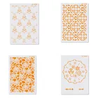 Трафареты пластиковые для торта, 4 шт.компл., с часами и цветочным узором