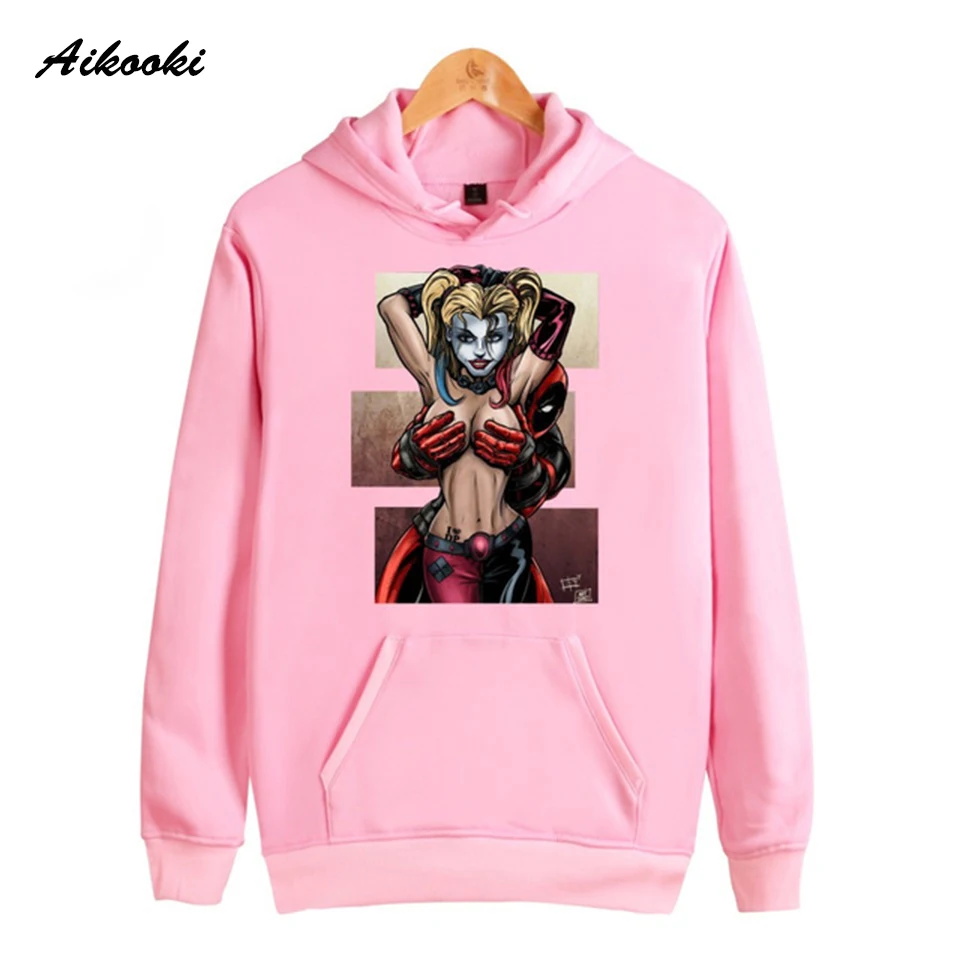 

Classic Creative Kawaii Deadpool Printed Hoodies Sweatshirts Men/Women Youthful Sweatshirt Adult/Child Trendy Leisure Pullovers