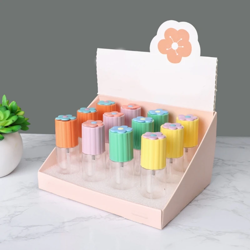 

12Pcs 30ml Cylinder Empty Spray Bottles Sweet Floral Fine Mist Liquid Containers K1KB