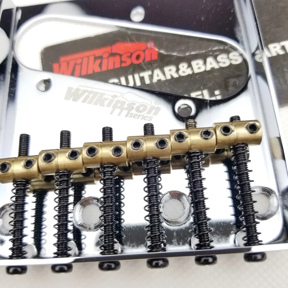 Серебряный винтажный мост wilтакие для Tele электрической гитары латунные сиденья TL